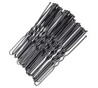 Épingles à cheveux en forme de U Hair Grips, Épingles à cheveux en U de 5 cm for femmes - 150/300/450/600 pièces, design ondulé avec pointes lisses(Black,600 count (Pack of 1))