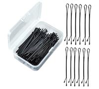 Épingles à cheveux en forme de U Hair Grips, Épingles à cheveux noires, 300 épingles à cheveux réutilisables for femmes et filles, épingles à cheveux indolores avec boîte(400 PCS)