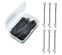 Épingles à cheveux en forme de U Hair Grips, Épingles à cheveux noires, 300 pièces, réutilisables, antidérapantes, for femmes et filles, sans douleur, avec boîte(Style A)
