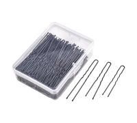 Épingles à cheveux en forme de U Hair Grips, Lot de 300 épingles à cheveux ondulées en forme de U for femmes, filles et chignons, 7 cm de long, avec boîte de rangement