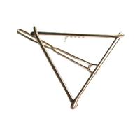 Épingles à cheveux en métal géométrie pinces à cheveux ensemble femmes barrettesclamps creux double cercle rond triangle lune forme épingles à cheveux pour les filles cheveux épais