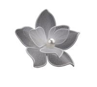 Épingles à cheveux en soie blanche, 3 pièces, pinces latérales for mariée, accessoires de mariage, couvre-chef Floral Super féerique, for femmes, fête(Color-18)