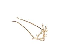 Épingles à Cheveux en U Rétro, Lot de 2, Alliage pour Chignon | Style Classique, Finition Or et Argenté, pour Cheveux Longs, Anniversaires, Soirées et Prom