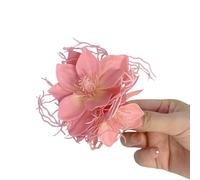 Épingles à cheveux pour enfants en forme de camélias pour plage, scène, danse, fleur artificielle des années 2000, coiffe pour filles