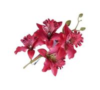 Épingles à cheveux pour enfants en forme de cymbidium pour plage, scène, danse, fleur artificielle des années 2000, coiffe pour filles