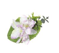 Épingles à cheveux pour enfants en forme de cymbidium pour plage, scène, danse, fleur artificielle des années 2000, coiffe pour filles