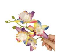 Épingles à cheveux pour enfants en forme de cymbidium pour plage, scène, danse, fleur artificielle des années 2000, coiffe pour filles