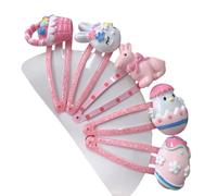 Épingles à cheveux pour enfants en forme de lapins de Pâques pour enfants - Adorkable années 2000 - Coiffe étincelante