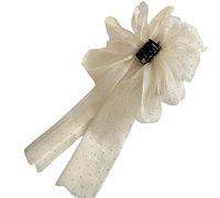 Épingles à cheveux surdimensionnées en maille double ruban pour femmes et filles Accessoires de mode Clip arrière Pince à cheveux Bandeau Tête