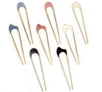 Épingles à Cheveux U Bâton,8 Pcs Épingles à Cheveux en Métal,Épingles à Cheveux Délicates en Forme de U，Épingle à Cheveux Chignon u Bâton,Accessoires de Coiffure Pour Femmes Filles