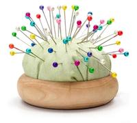 Épingles à coudre en forme de boule de verre de 45 mm, épingles à tête perlée pour couture, ourlet et réparation avec boîte de rangement, épingles de fixation pour broderie et corsage, bleu