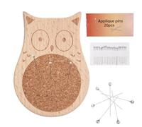 Épingles à épingles en bois avec design décoratif, accessoires en tricot pour broderie, artisanat quotidien, confection de vêtements