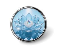 Épingles à épinglettes personnalisées en forme de fleur de lotus de 2,5 cm pour costumes, broches amusantes pour hommes et femmes, badges vintage pour sacs, vestes, sacs à dos, chapeaux, boutons