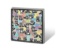Épingles à épinglettes personnalisées en forme de petit panda rouge de 2,5 cm pour costumes, broches drôles pour hommes et femmes, badges vintage pour sacs, vestes, sacs à dos, chapeaux, collection de