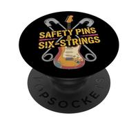 Épingles à nourrice et Six Cordes Punk Rock Musique PopSockets PopGrip Adhésif
