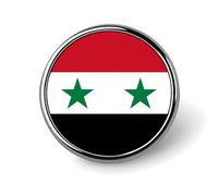 Épingles À Revers Personnalisées Avec Drapeaux Nationaux De La République Arabe Syrienne - Broche Carrée Ronde Ou En Forme De Cœur Pour Hommes Et Femmes Pour Mariage Discours Réunions Fêtes