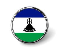 Épingles À Revers Personnalisées Avec Drapeaux Nationaux Du Royaume Du Lesotho Carrées Rondes Ou En Forme De Cœur Pour Hommes Et Femmes Pour Mariage Discours Réunions Fêtes
