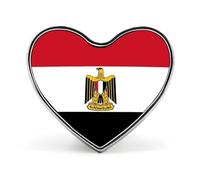 Épingles À Revers Personnalisées Avec Le Drapeau De La République Arabe D'Égypte - Forme Carrée Ronde Cœur - Pour Homme Et Femme - Idéal Pour Un Mariage Un Discours Une Réunion Ou Une Fête