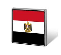 Épingles À Revers Personnalisées Avec Le Drapeau De La République Arabe D'Égypte - Forme Carrée Ronde Cœur - Pour Homme Et Femme - Idéal Pour Un Mariage Un Discours Une Réunion Ou Une Fête