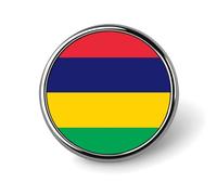 Épingles À Revers Personnalisées Avec Le Drapeau De La République De Maurice - Pour Homme Et Femme Fête Discours Réunion Cadeau De Couple