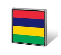 Épingles À Revers Personnalisées Avec Le Drapeau De La République De Maurice - Pour Homme Et Femme Fête Discours Réunion Cadeau De Couple