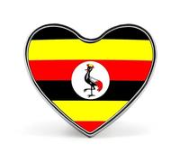 Épingles À Revers Personnalisées Avec Le Drapeau De La République D'Ouganda - Pour Homme Et Femme Fête Discours Réunion Cadeau De Couple