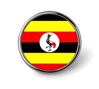 Épingles À Revers Personnalisées Avec Le Drapeau De La République D'Ouganda - Pour Homme Et Femme Fête Discours Réunion Cadeau De Couple
