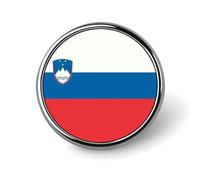 Épingles À Revers Personnalisées Avec Le Drapeau De La Slovénie - Pour Homme Et Femme Pour Une Fête Un Discours Une Réunion Ou Un Cadeau De Couple