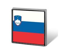 Épingles À Revers Personnalisées Avec Le Drapeau De La Slovénie - Pour Homme Et Femme Pour Une Fête Un Discours Une Réunion Ou Un Cadeau De Couple