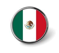Épingles À Revers Personnalisées Avec Le Drapeau Des États-Unis Mexicains - Broche Carrée Ronde Ou En Forme De Cœur Pour Homme Et Femme Pour Mariage Discours Réunion Fête
