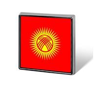 Épingles À Revers Personnalisées Avec Le Drapeau Du Kirghizistan - Pour Homme Et Femme Fête Discours Réunion Cadeau De Couple