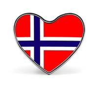 Épingles À Revers Personnalisées Avec Le Drapeau Du Royaume De Norvège Pour Homme Et Femme Pour Fête Discours Réunion Cadeau De Couple