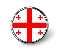 Épingles À Revers Personnalisées Avec Le Drapeau National De La Géorgie - Broche Carrée Ronde Ou En Forme De Cœur Pour Homme Et Femme Pour Mariage Discours Réunion Fête