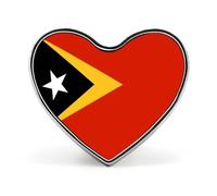Épingles À Revers Personnalisées Avec Le Drapeau National De La République Du Timor-Leste En Forme De Carré De Cercle Cœur Pour Homme Et Femme Pour Mariage Discours Réunion Fête