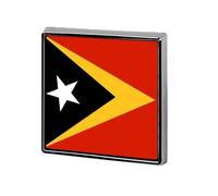 Épingles À Revers Personnalisées Avec Le Drapeau National De La République Du Timor-Leste En Forme De Carré De Cercle Cœur Pour Homme Et Femme Pour Mariage Discours Réunion Fête