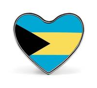 Épingles À Revers Personnalisées Avec Le Drapeau National Des Bahamas - Broche Carrée Ronde Ou En Forme De Cœur Pour Homme Et Femme Pour Mariage Discours Réunion Fête