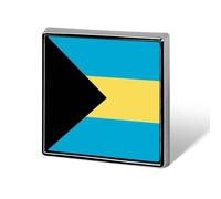 Épingles À Revers Personnalisées Avec Le Drapeau National Des Bahamas - Broche Carrée Ronde Ou En Forme De Cœur Pour Homme Et Femme Pour Mariage Discours Réunion Fête