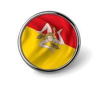 Épingles À Revers Personnalisées Avec Les Drapeaux Nationaux De L'Italie Et De La Sicile Pour Hommes Et Femmes Pour Fêtes Discours Réunions Cadeaux De Couple