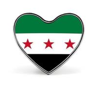 Épingles Avec Le Drapeau De La République Arabe Syrienne - Badge Personnalisé Avec Le Drapeau Du Monde Broches Pour Hommes Et Femmes Pour Fêtes Discours Réunions Cadeaux Pour Couples