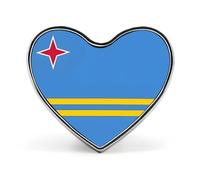 Épingles Avec Le Drapeau National D'Aruba - Badge Personnalisé Avec Le Drapeau Du Monde Broches Pour Hommes Et Femmes Pour Fêtes Discours Réunions Cadeaux De Couple