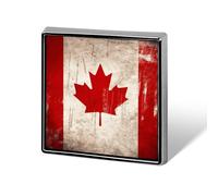 Épingles carrées brooceh pour sacs à dos ou revers - Accessoire rétro du drapeau du Canada