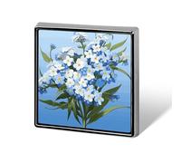 Épingles carrées en métal avec inscription « Do Not Forget Me » pour sacs à dos ou revers, épingle de Saint-Valentin, accessoire de revers, 1,8 x 1,8 cm, aluminium, alliage d'aluminium