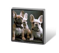 Épingles carrées en métal pour costumes, sacs à dos et chapeaux, accessoire de revers, Square, Aluminium, Alliage d'aluminium