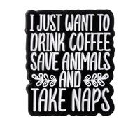 Épingles colorées en émail Slogan pour encourager le bien-être des animaux et les réalisations créatives, Normale, Métal non précieux