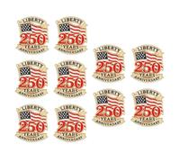 Épingles commémoratives en métal pour le 250e anniversaire de mariage des Américains de 1776 - Designs élégants pour événements spéciaux officiels, One Size, Comme décrit