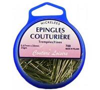 Epingles couturières nickelées ±310 pièces 25g 27x0.66 mm - Distrifil(...) - Argent Argent G