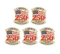 Épingles d ' insigne commémoratives du 250e anniversaire des Américains, artisanat en alliage pour les collectionneurs et les passionnés d ' histoire, officiels commémoratifs d ' événements