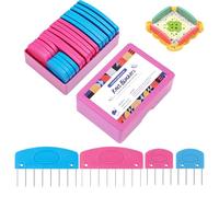 Épingles De Blocage pour Tricot - Peignes Accessoires pour Mise en Forme des Ouvrages,20 Pièces Fournitures Créatives Confortables pour Projets en Dentelle Et Travaux D'aiguille Artisanat