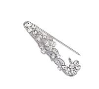 Épingles De Col Pour Dames Lot de 2 broches col for femme, en cristal, forme branche, for fleur