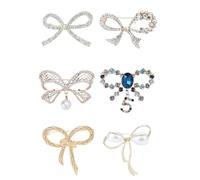 Épingles De Col Pour Dames Lot de 6 broches élégantes en perles for femme, idéales for bijoux, accessoires et décorations